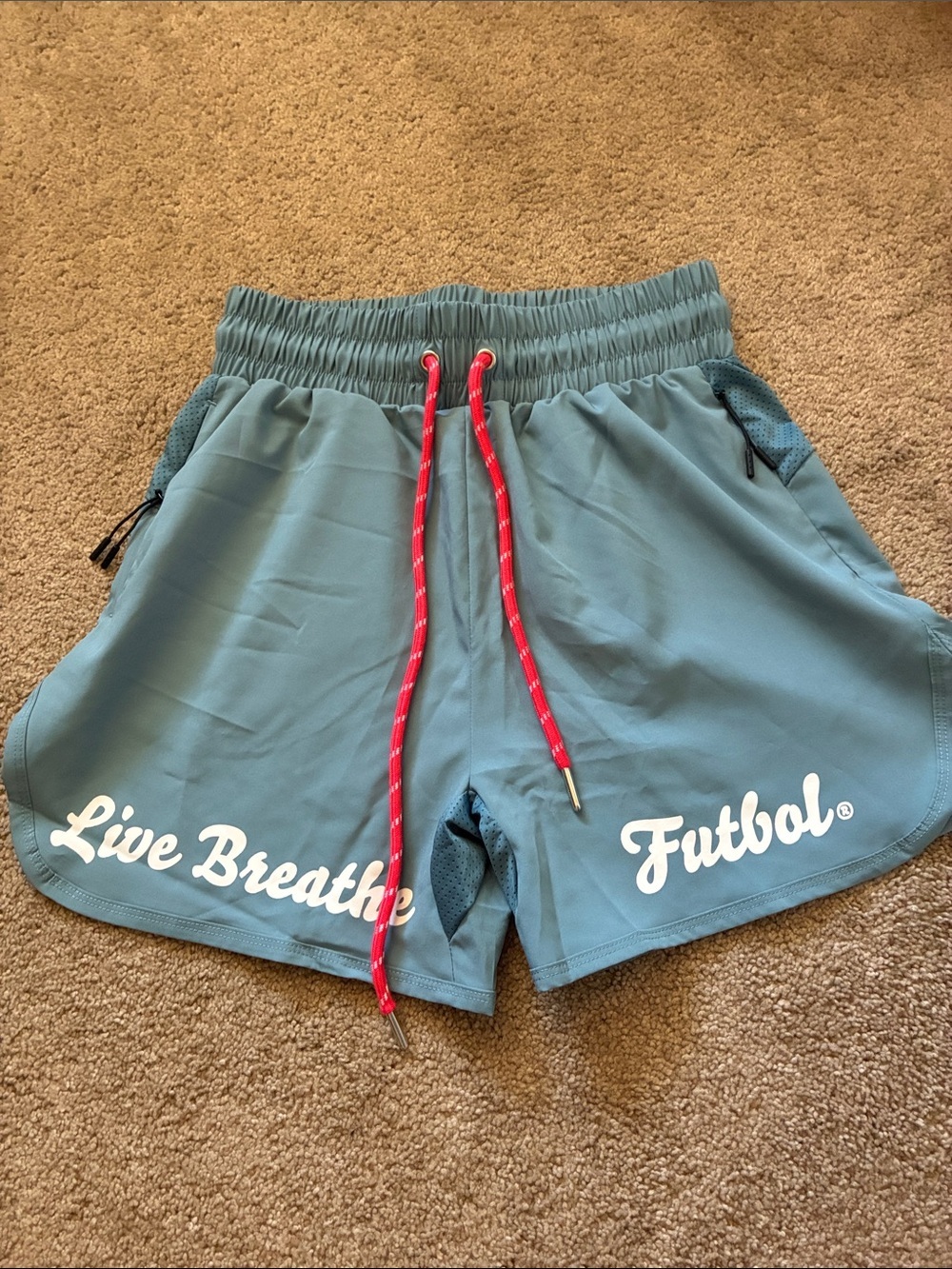 Live Breathe Futbol LBF Women's Maestro Turbo Soccer Shorts Baggio Blue XS